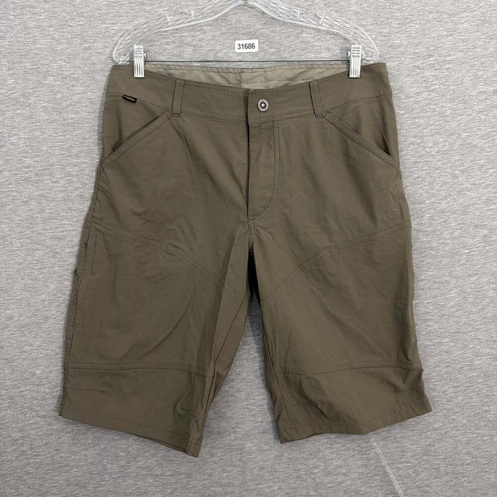 Kuhl Mens Size 35 Brown Renegade Cargo Hiking Shorts Style 5121